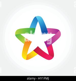 Colorful Star symbol, vector illustration design, abstract concept Stock Vector