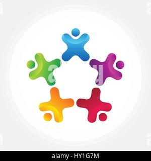 Colorful Star symbol, vector illustration design, abstract concept Stock Vector