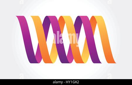 Colorful Ribbon Symbol design illustration Stock Vector