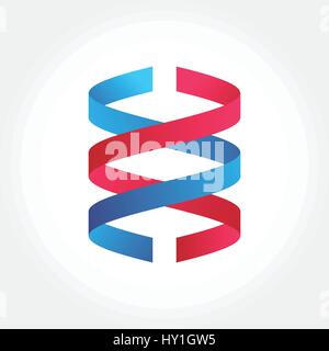Colorful Ribbon Symbol design illustration Stock Vector