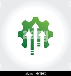 Gear Symbol vector illustration, setting or maintenance concept Stock Vector