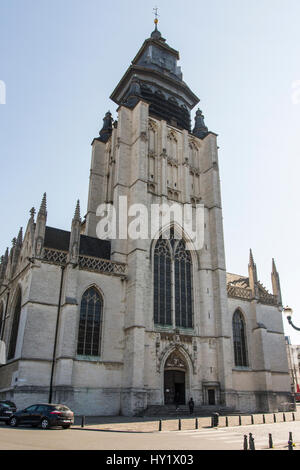 Notre Dame de la Chapelle church in Brussels Stock Photo