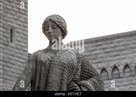 ornamental stone statue placed in front of the Princes Palace of Monaco. Official residence of the Prince of Monaco. Stock Photo