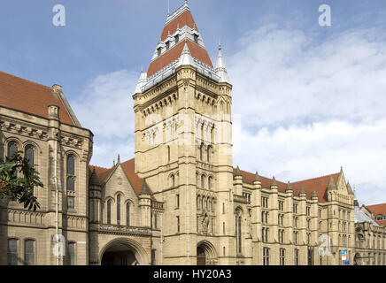 The Old Quadrangle Building of the University of Manchester.  Das Old Quadrangle Gebaeude der University of Manchester. Stock Photo