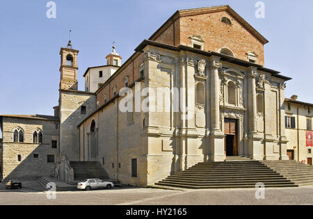 Image of the Cattedrale di San Florido in Citta di Castello, Umbria.   Die Cattedrale di San Florido in Citta di Castello, Umbria. Der romanische Dom  Stock Photo