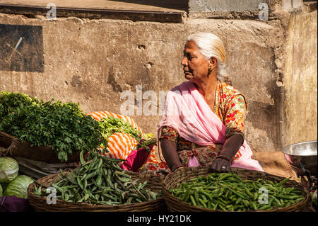 Udaipur Vegetable Market Stock Photo