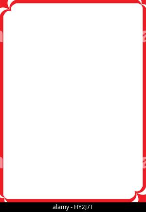 vector of beautiful red frame, modern pattern board for text and picture Stock Vector