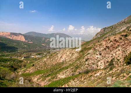 Chimgan mountains, Uzbekistan, on a sunny day Stock Photo