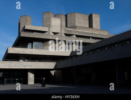 The National Theatre building, Southbank, London, UK Stock Photo