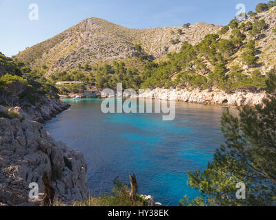 Cala Murta bay on the Formentor peninsula in the northen part of Mallorca, Balearic Islands, Spain Stock Photo