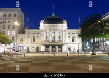 Germany, Hamburg, hamburger, Saint, Saint, Georg, evening, in the evening, Germans, German, theatre, theatres, illuminated, lights up, lighting, churc Stock Photo