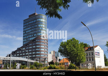 Channel Tower in castle Har, Hamburg, Germany, Europe, Channel Tower in ...