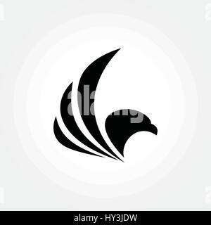 Eagle wings symbol, Aviation Industry illustration Stock Vector
