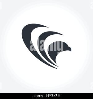 Eagle wings symbol, Aviation Industry illustration Stock Vector