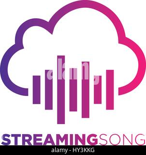 Audio wave logo concept, Multimedia Technology Stock Vector