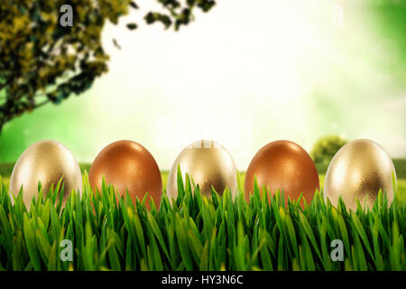 Grass growing outdoors against field against glowing lights Stock Photo