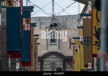 'Robin Hood: Origins' production closes part of the main street in Dubrovnik to film scenes  Where: Dubrovnik, Croatia When: 28 Feb 2017 Credit: WENN.com  **Only available for publication in UK, USA, Germany, Austria, Switzerland** Stock Photo