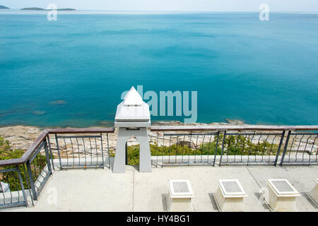 Viewpoint on the tropical horizon of Samui island in Thailand Stock Photo