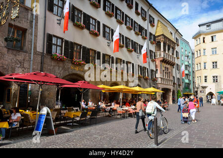 The iconic Gold Roof medieval building, Innsbruck, Austria Stock Photo