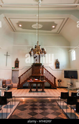 Interior of Gruizen church, protestant church in the centre of Sittard, Limburg, Netherlands. Stock Photo