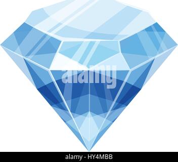 Diamond icon, cartoon style Stock Vector