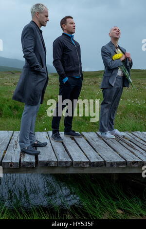RELEASE DATE: February 10, 2017. TITLE: T2: Trainspotting. STUDIO: Sony Pictures. DIRECTOR: Danny Boyle. PLOT: A continuation of the Trainspotting saga reuniting the original characters. STARRING: Ewen Bremner, Ewan Mcgregor, Jonny Lee Miller. (Credit: © Sony Pictures/Entertainment Pictures) Stock Photo