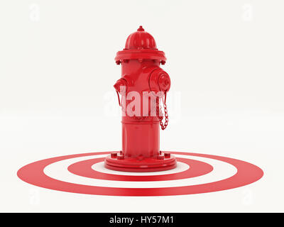 Fire Hydrant 3d Illustration Isolated On White Stock Photo