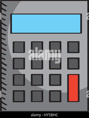 calculator math isolated icon vector illustration design Stock Vector
