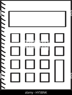 calculator math isolated icon vector illustration design Stock Vector