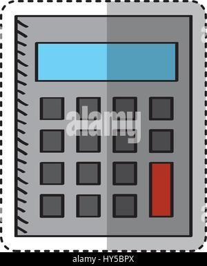 calculator math isolated icon vector illustration design Stock Vector