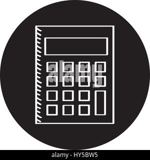 calculator math isolated icon vector illustration design Stock Vector