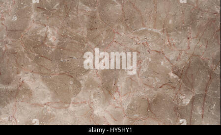 Beige marble with red lines texture. Background for design Stock Photo