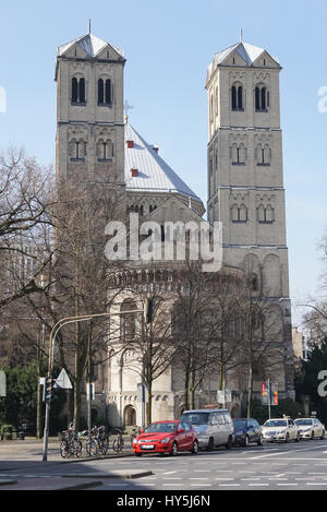 COLOGNE, GERMANY - MARCH 16, 2017: Church St. Gereon, one of the big Romanesque churches of Cologne on March 16, 2017 in Germany, Europe Stock Photo