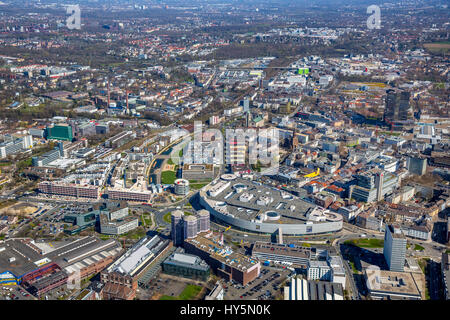 Funke Media Campus Essen, Berliner Platz, shopping center ECE Limbecker Platz, Green Center Essen, Ruhr district Stock Photo