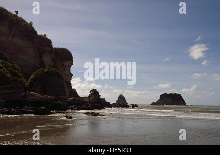 A view of Point Elizabeth on the West Coast of New Zealand Stock Photo