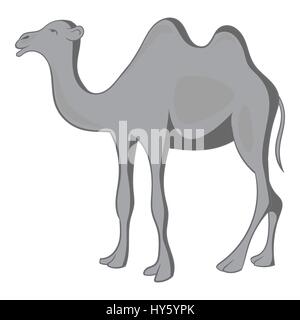 Camel icon, gray monochrome style Stock Vector