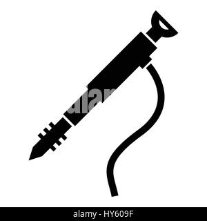 Jackhammer icon, simple style Stock Vector