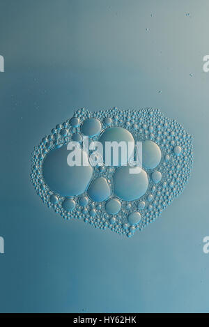 Abstract group of cells in microscope view. MIcro organism world Stock Photo