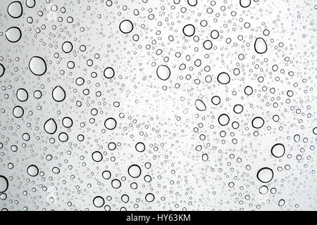 Water drops on glass surface Stock Photo