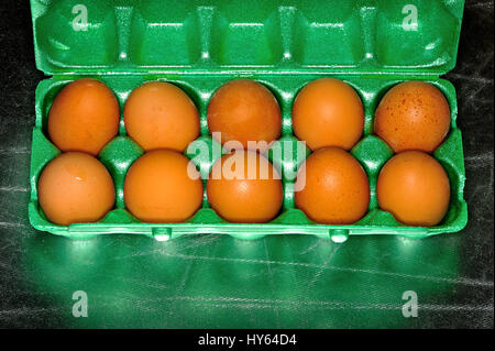 article of food, autonomy, brown, chicken, chickens, comestible, comestible goods, drink, drinking, eat, eating, edibles, egg, eggs, food, catering Stock Photo