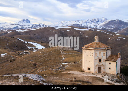 Landscape of Gran Sasso National Park in Abruzzo in Italy Stock Photo