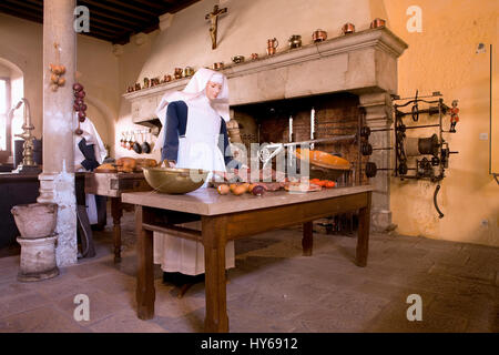 The Hospices de Beaune, hospital from 1443. Also called Hotel-Dieu Stock Photo