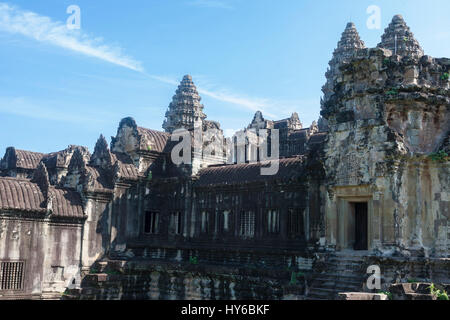 The central temple complex, Angkor Wat, Siem Reap, Cambodia Stock Photo