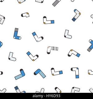 Cute colorful background Socks pattern Stock Vector