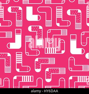 Cute colorful background Socks pattern Stock Vector