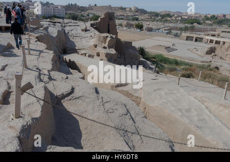 Unfinished obelisk, Aswan, Upper Egypt Stock Photo