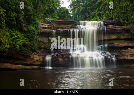 Maliau Waterfalls, Maliau Basin Conservation Area, Sabah, Borneo, Malaysia, by Monika Hrdinova/Dembinsky Photo Assoc Stock Photo