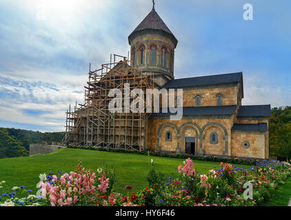 St.Nino's church in Monastery of St. Nino at Bodbe. Cathedral was constructed in IV century, on the tomb of St. Nino. Sighnaghi. Kakheti region. Georg Stock Photo