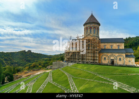 St.Nino's church in Monastery of St. Nino at Bodbe. Cathedral was constructed in IV century, on the tomb of St. Nino. Sighnaghi. Kakheti region. Georg Stock Photo