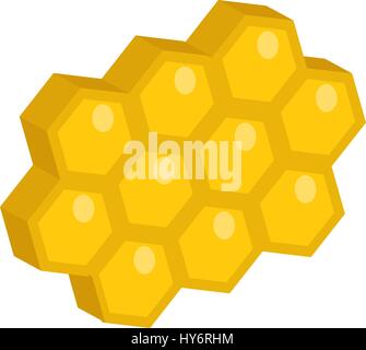 Honeycomb icon, flat style. Isolated on white background. Vector illustration, clip-art. Stock Vector